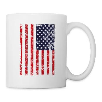 U.S. FLAG vertical - Mug - white - Right