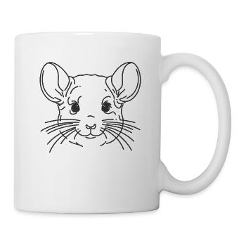 Linie Art Dad Mama - Chinchilla - Tasse - Weiß - Rechts