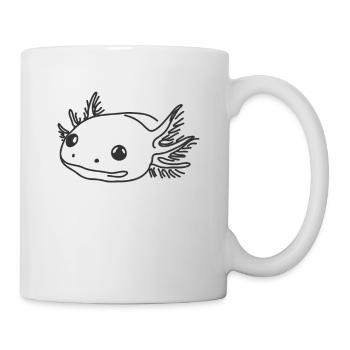 Linie Art Dad Mama - Axolotl - Tasse - Weiß - Rechts