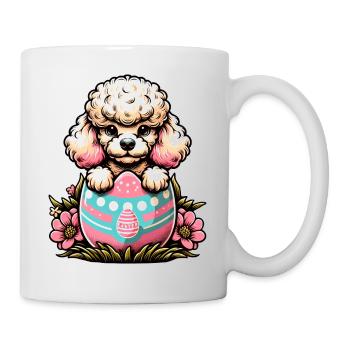 Easter Egg Easter Egg Dog Poodle Hatches From The Egg - Mug - white - Right