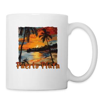 Puerto Plata République Dominicaine Vacances Plage - Mug blanc - blanc - Droite