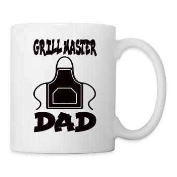 Grillmaster Dad BBQ Grill Grill Grill Barbecue Fumoir - Mug blanc - blanc - Droite