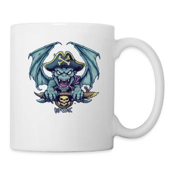 Powerful Gargoyle Monster Pirate - Mug - white - Right