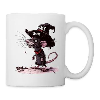 Die schwarze Pest ist die Plage einer Ratte - Tasse - Weiß - Rechts