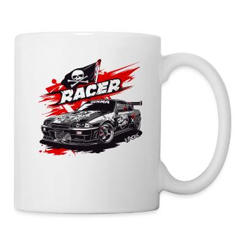 Japon Tokyo Gunma JDM Voiture de course de rue Pirate - Mug blanc - blanc - Droite