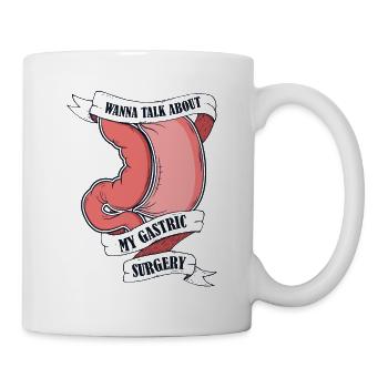Je veux parler de ma chirurgie gastrique Gastrique - Mug blanc - blanc - Droite