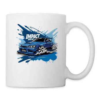 Japon D Initial Impact Bleu JDM Street Racer Voiture - Mug blanc - blanc - Droite