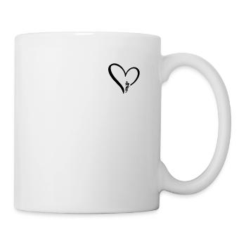 Joueur de football américain Heart Football - Mug blanc - blanc - Droite