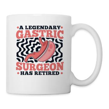 Ein legendärer Magenchirurg hat Magenchirurg in den Ruhestand versetzt - Tasse - Weiß - Rechts