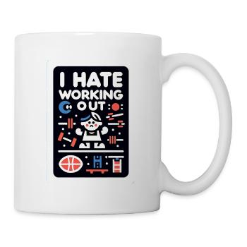 I Hate Working Out 5 - Mug - white - Right
