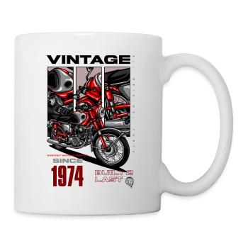 Vintage Motorcycle Bikers Motorbike Birthday 1974 - Mug - white - Right
