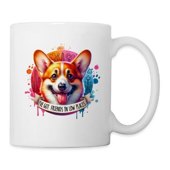 Niedlicher Corgi, Hundeliebhaber, Corgi Mama - Tasse - Weiß - Rechts