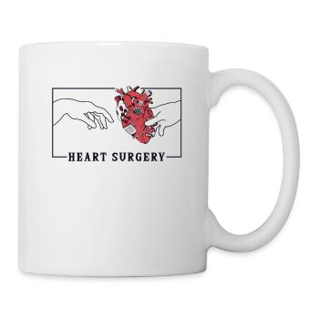 Michel-Ange Création d’Adam Chirurgie cardiaque - Mug blanc - blanc - Droite