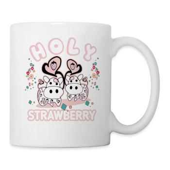 Holy Strawberry - Strawberry Day - Lustie Cow - Mug - white - Right