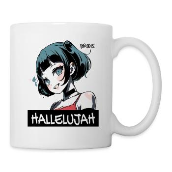 Hallelujah for the goth Anime Girl - Tasse - Weiß - Rechts