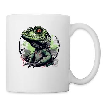 Lézard dragon d’eau, un dragon d’eau - Mug blanc - blanc - Droite