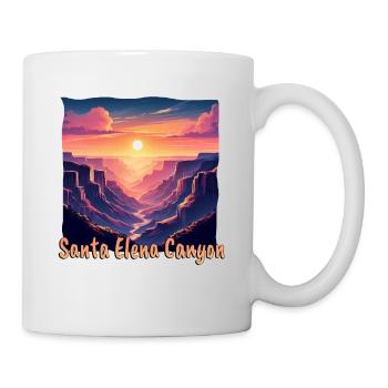 Santa Elena Canyon Texas USA Sunset Purple Color - Mug - white - Right
