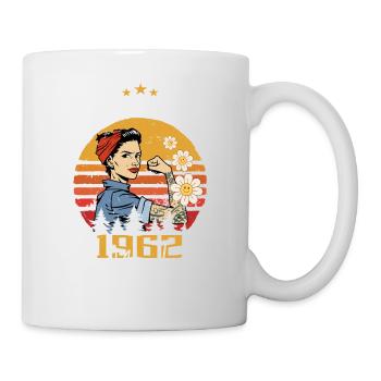 Femmes nées en mars 1962 Nées Anniversaire 1962 - Mug blanc - blanc - Droite