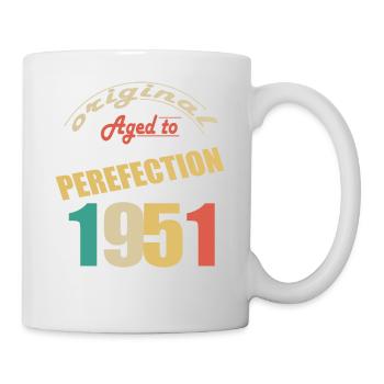 Ich bin 73 Jahre alt | Ich bin 1951 geboren - geboren - Tasse - Weiß - Rechts