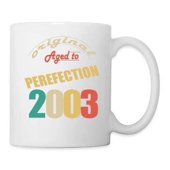 J’ai 21 ans | Je suis né en 2003 - birth - Mug blanc - blanc - Droite
