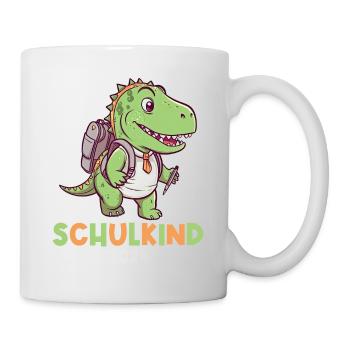 School Enrollment Dinosaur Dino TRex Schoolchild 2024 - Mug - white - Right