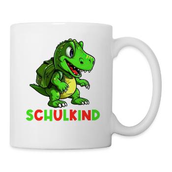 School Enrollment Dinosaur Dino TRex Schoolchild 2024 - Mug - white - Right