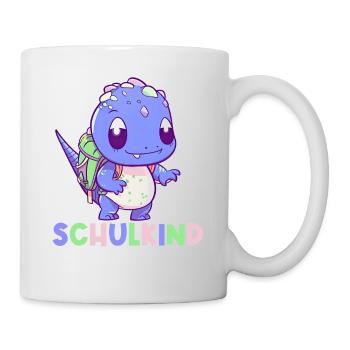 School Enrollment Dinosaur Dino TRex Schoolchild 2024 - Mug - white - Right