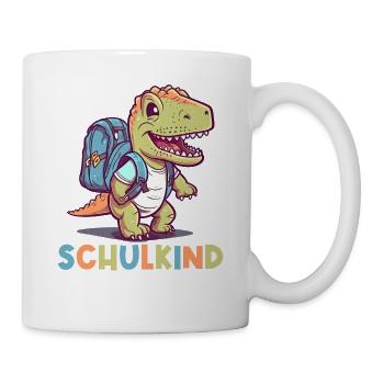 School Enrollment Dinosaur Dino TRex Schoolchild 2024 - Mug - white - Right