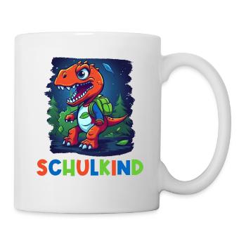 School Enrollment Dinosaur Dino TRex Schoolchild 2024 - Mug - white - Right