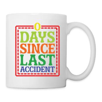 0 jours depuis le dernier accident 33 - Mug blanc - blanc - Droite