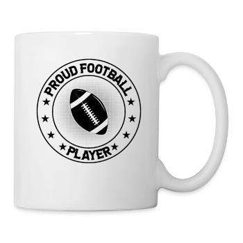 Joueur de football américain - Fier joueur de football - Mug blanc - blanc - Droite