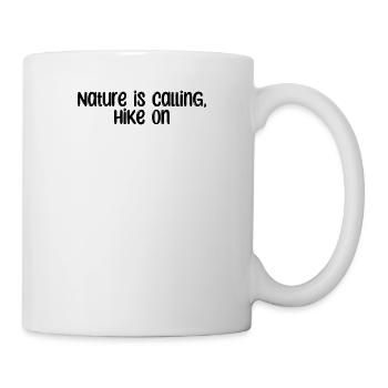 Hiking - Nature is calling, hike on - Mug - white - Right