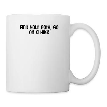 Randonnée - Trouvez votre chemin, partez en randonnée - Mug blanc - blanc - Droite