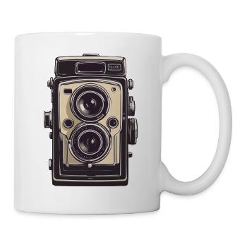 Vintage Photo Camera Aesthetic & Retro Camera - Mug - white - Right