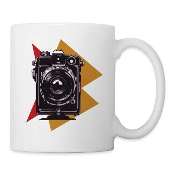 Vintage Photo Camera Aesthetic & Retro Camera - Mug - white - Right