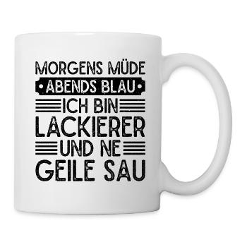 Painter Ne Gelie Sau Funny Gift Idea - Mug - white - Right