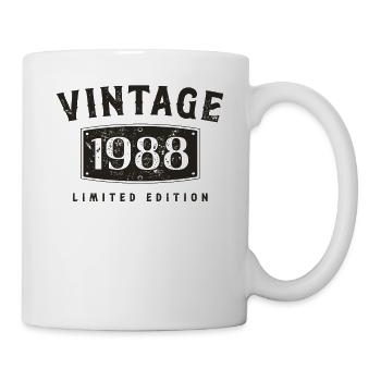 Geburtstag 1988 Limited Edition Vintage 1988 - Tasse - Weiß - Rechts
