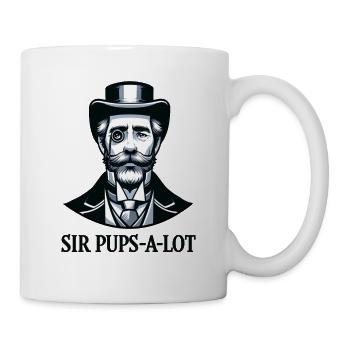 Sir Pups A Lot Sir Furz A Lot - Tasse - Weiß - Rechts