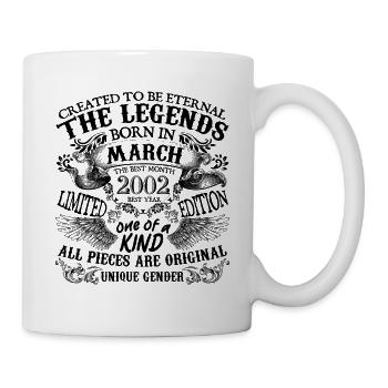 Anniversaire 2002 Mars 2002 né en Mars 2002 - Mug blanc - blanc - Droite