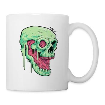 L’horreur la plus pathologique : Melting Green Brain - Mug blanc - blanc - Droite