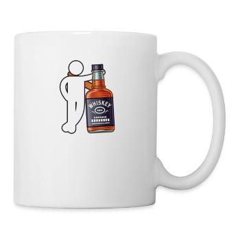 Best Friends Forever Whiskey Man Funny BFF Scotch - Mug - white - Right