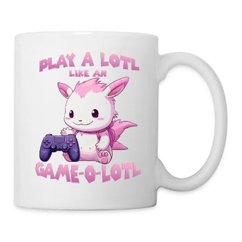 Cute Gamer T | Axolotl Gamer Outfit | Otaku Anime - Mug - white - Right