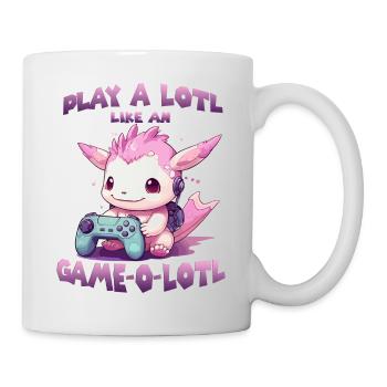 Gamer Axolotl mignon anime Axolotl T pour gaming - Mug blanc - blanc - Droite