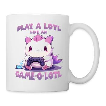 Gamer Axolotl mignon anime Axolotl T pour gaming - Mug blanc - blanc - Droite