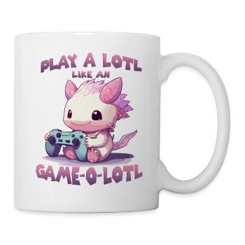 Axolotl Gamer T Kawaii Stuff Anime Axolotl Otaku - Mug blanc - blanc - Droite