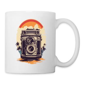 Vintage Photo Camera Aesthetic Photographer Retro - Mug - white - Right