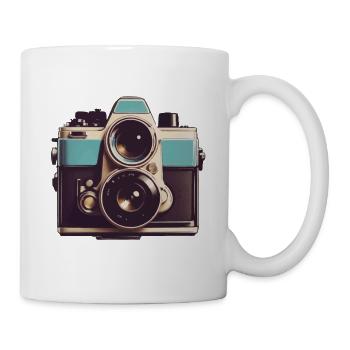 Appareil photo vintage esthétique rétro appareil photo - Mug blanc - blanc - Droite