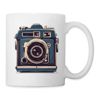 Vintage Photo Camera Aesthetic Retro Camera - Mug - white - Right