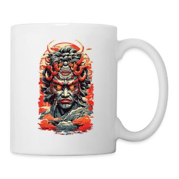 Esthétique Yokai Oni Ukiyo-e Démon japonais - Mug blanc - blanc - Droite