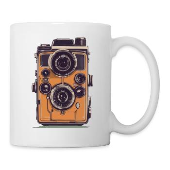 Vintage Photo Camera Aesthetic Retro Camera - Mug - white - Right